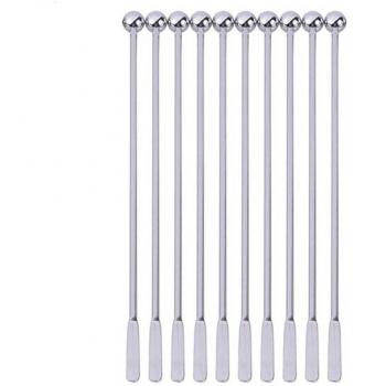 Batteur de cocktails en acier inoxydable 19 cm, ensemble de 10/5 bâtonnets