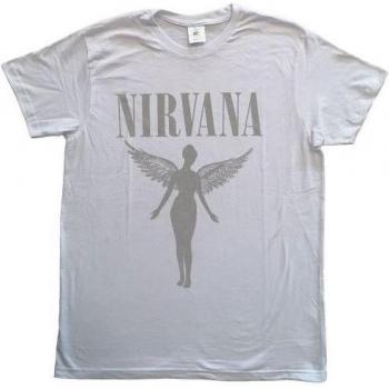 T-shirt Imprimé Nirvana Unisexe Adulte In Utero Tour Retour Blanc XL