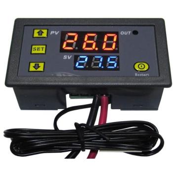 Digitální teplotní termostat W3230, -55°C až 120°C, 230V