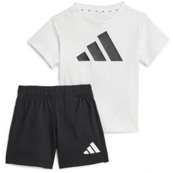 Adidas Set Neonatal Essenziale: White / Black 0‑3 Mesi