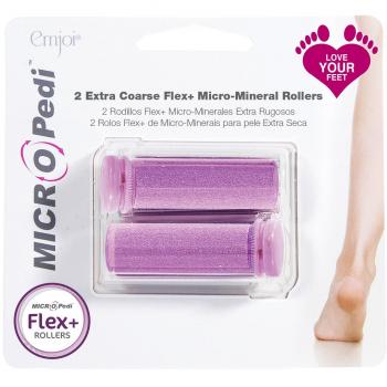 Authentic Emjoi Micro Pedi Extra Coarse Flex+ Rollers (Pack of 2)