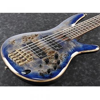 Ibanez SR Premium SR260 5-String Electric Bass Guitar, Cerulean Blue Burst