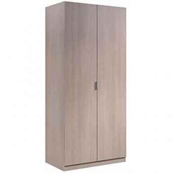 Armoire 2 portes imitation chêne