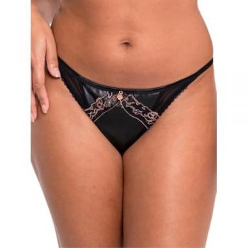 Scantilly by Curvy Kate Women's Key To My Heart Black Bare Faced Brief