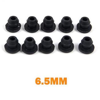 Tête de bouchon en silicone noir – Blocage d’écoulement 10 pièces (6,5 mm)
