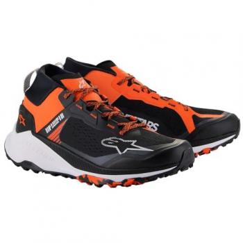 Zapatillas Alpinestars Meta XR V2 Moto Negro-Naranja-Blanco