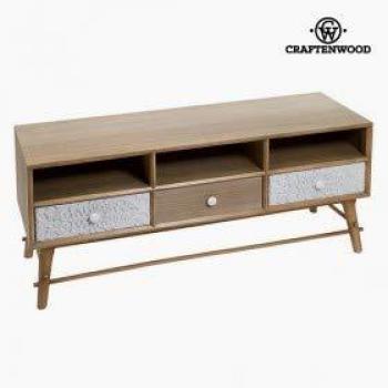 Mobile TV MDF e legno di pino bianco (120 x 41 x 51 cm)
