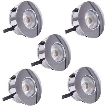 EBL MiniLED Rundschein 5‑Stück-Set (2700 K) – 6 VA