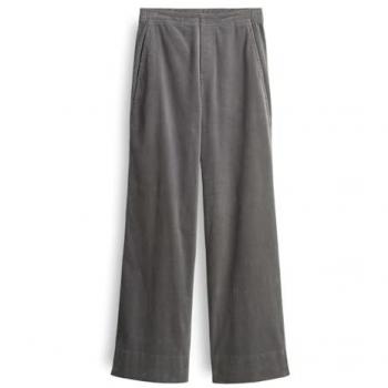 OPUS Damen Cordhose Mileni Cargo in Hellgrau Melange