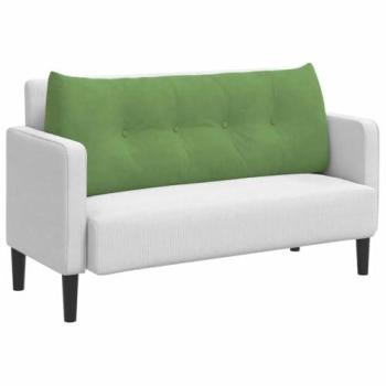 Coussin de dos vert clair Velours 120 × 24 × 50 cm Vidaxl