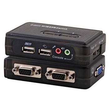OEM EFB Elektronik 2-Port KVM Switch USB-Audio incl. Kabelset