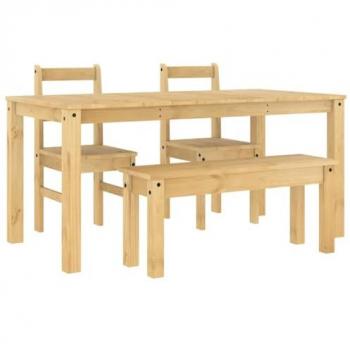 Panama 4 Piece Solid Pine Dining Set