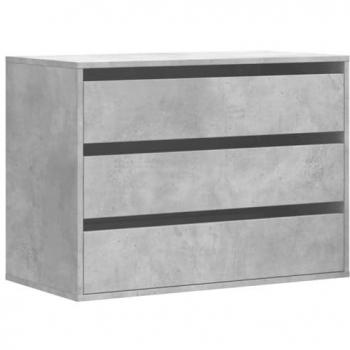 Concrete Grey Corner Chest of Drawers 80x41x58 cm Engineered Wood