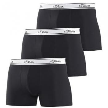 S.Oliver Herren Boxer 3er-Pack mit weißem Webbund