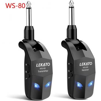 Système sans fil Lekato Ws-70, récepteur et transmetteur pour guitare, 70 canaux, 40M