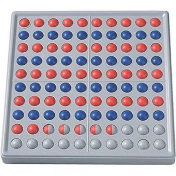 SCHUBI Abaco 100. Modell A 10/10 Kugeln (rot/blau)