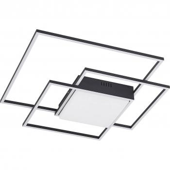 Lindby LED-Deckenleuchte Nelinka, 60 cm, schwarz