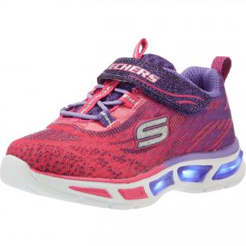 Skechers Girls' S Lights Low-Top Sneakers, Pink