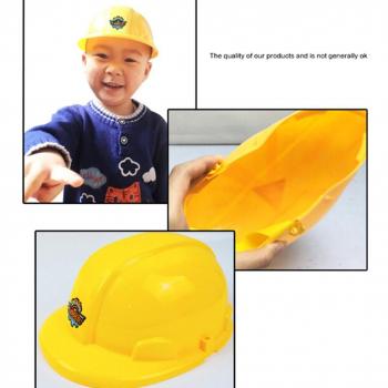 Yellow Toy Safety Helmet for Pretend Play