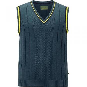 Herren Pullunder Earl Charles petrol 4XL
