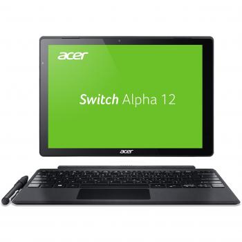 Acer Switch Alpha 12 SA5-271-531V 30,5 cm (12 Zoll QHD Touch IPS) Convertible Notebook (Intel Core i5-6200U, 4GB RAM, 256GB SSD, Win 10) schwarz