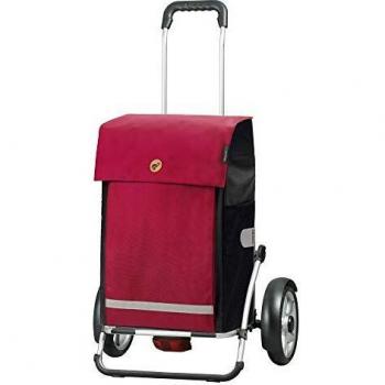 Royal Shopper Plus – Aluminium pliable, 61 L, Roues Ø 25 cm, Martje rouge