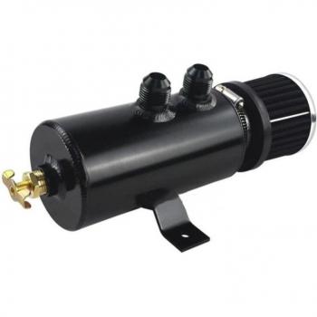 10 AN Round Oil Catch Can with Breather Filter