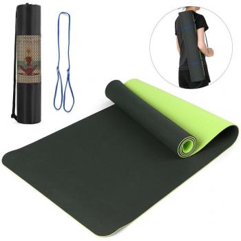 TPE Eco-Friendly Yoga Mat 183x61x0.6cm with Storage Bag