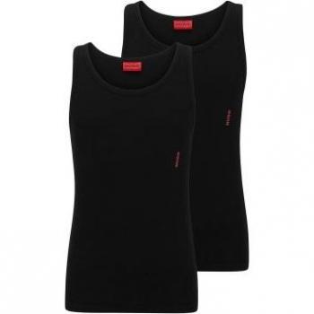 Tank Top Twin Pack Hombre HUGO – Negro, S, Algodón Stretch