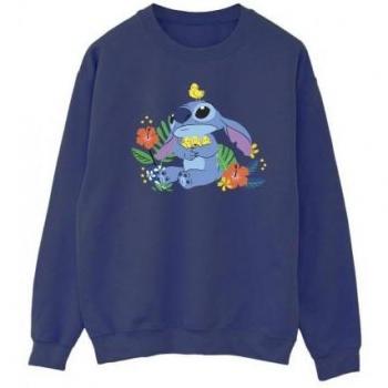 Disney Men's Lilo & Stitch Birds Cotton Sweatshirt L navy blue