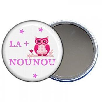 Angora Miroir de Poche Rose