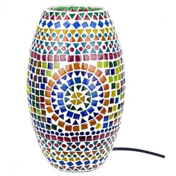 Lampadaire éclatant à verres multicolores
