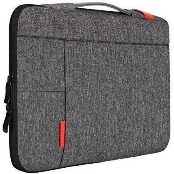 ICozzier 13,3‑Zoll Laptoptasche, ergonomischer Griff, Diamant‑Print – Dunkelgrau