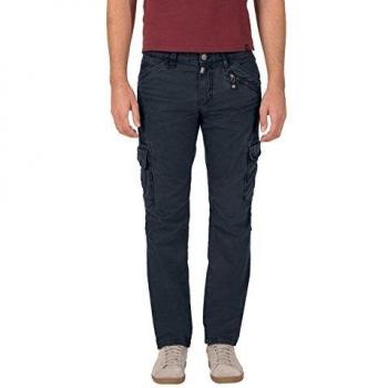 Dunkelblaue Denim Cargo Hose von TIMEZONE