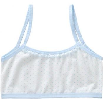 Candy Color Vintage Polka Dot Training Bra for Girls