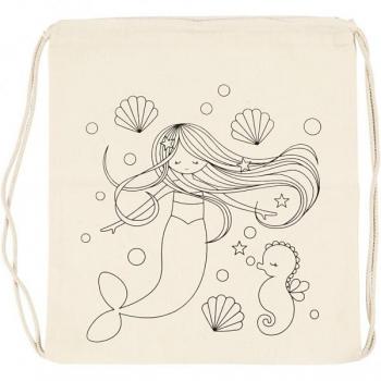 37x41 cm Mermaid Print Sports Sack