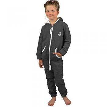 Gennadi Hoppe Kinderonesie Jogger in Dunkelgrau – 12 Jahre / 13 Jahre
