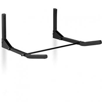 Portabici da Muro 2 unità, Staffe Richiudibili, 30 kg di Capacità, Supporto per Bicicletta, 19,5x44x47 cm, colore nero