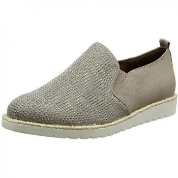 Jana Damen Slipper 24603, Beige, 37 EU, Taupe 347