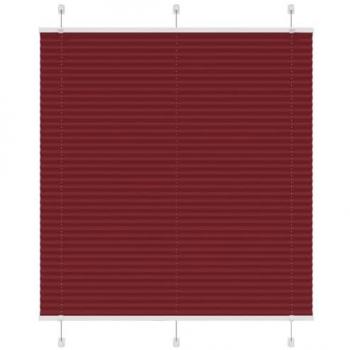 Bordeaux Red Pleated Window Covering 120x150 cm