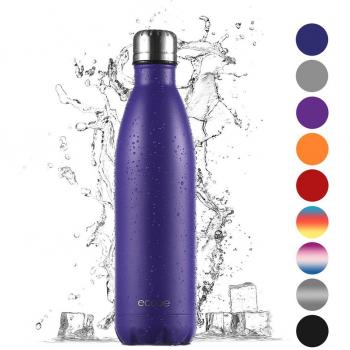 Ecooe Vakuum-Isolierflasche 750ml doppelwandig Edelstahl Trinkflasche