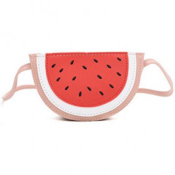 Sac poche petite pastèque en PU cuir pour filles