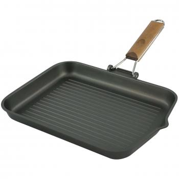 Dietetic Black Nonstick Grill Plate – Aluminium 36×23 cm