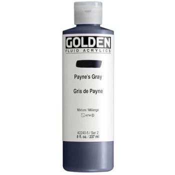 Akrylový lak Goldén Payne’s Grey – Fluid, 8 oz