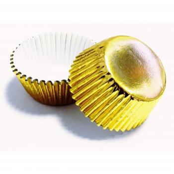 PME BC716 Gold Baking Cases for Cupcakes, Standard Size, Pack of 30