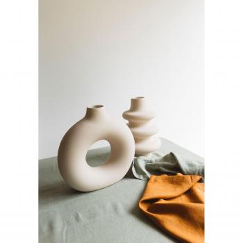 Nappe en lin lavé vert 175x300 cm Gabrielle Paris