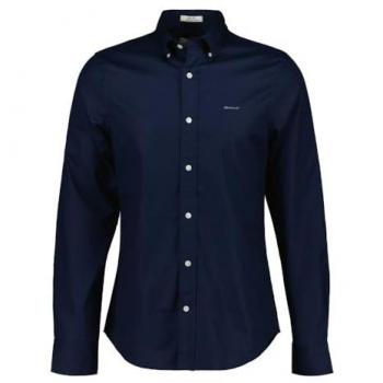Camicia Gant A Maniche Lunghe Slim Fit Oxford Blu XL