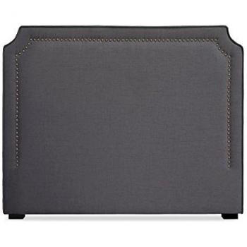 Tête de lit MILANO 140cm en Tissu Gris