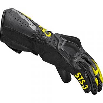 Gants de moto SPIDI STS-3 Noir Jaune Fluo Taille XL