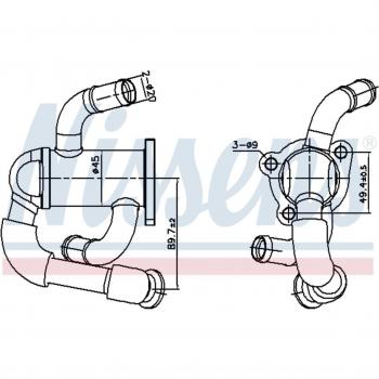Nissens Exhaust Gas Cooler 989433